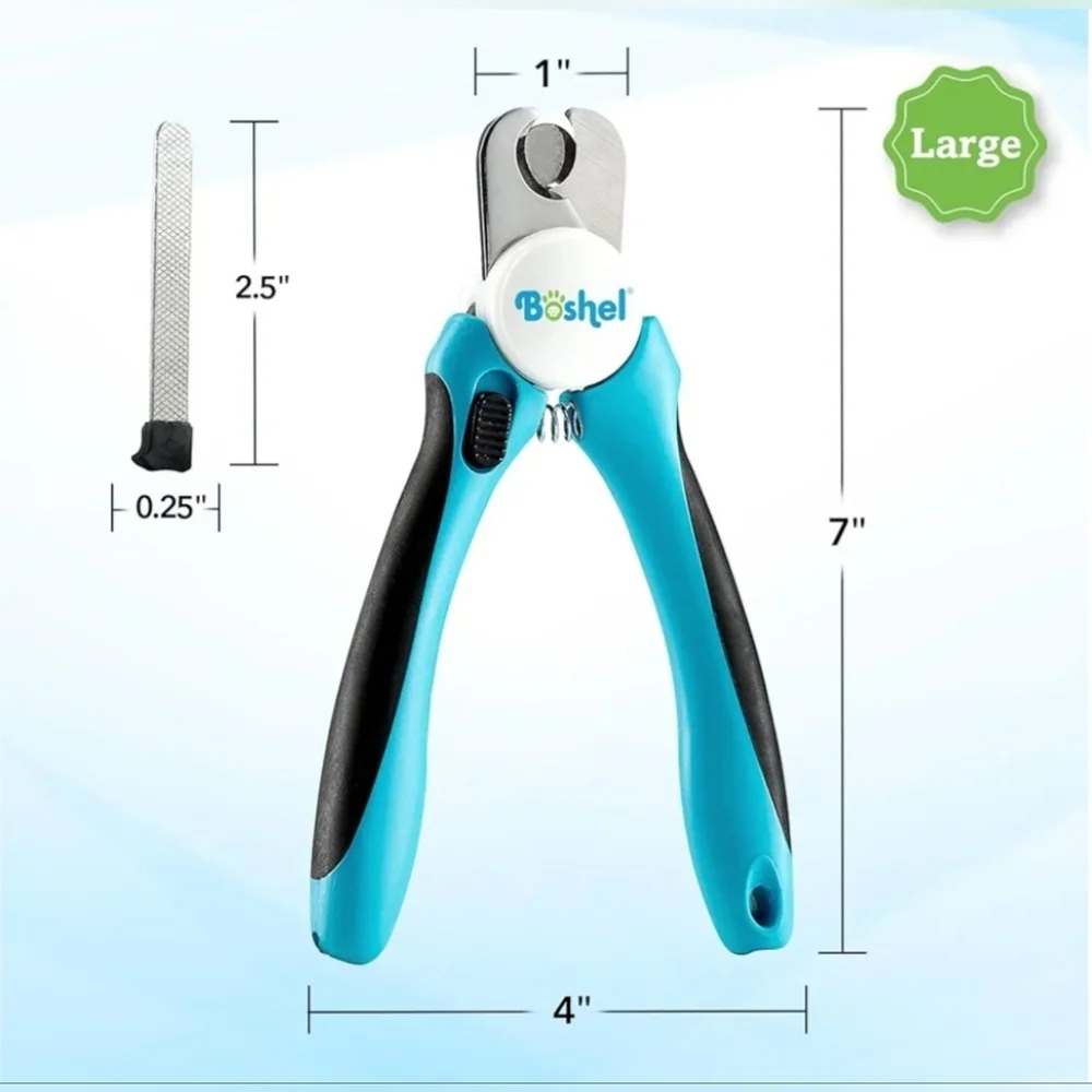 Boshel Large Dog Nail Clippers With Nail File And Safety Guard